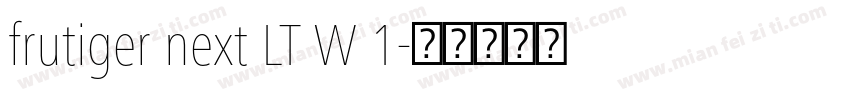 frutiger next LT W 1字体转换